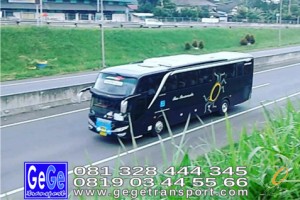 Gege transportasi yogyakarta setra jetbus 2 hdd bus hitam terbaru 2016 2017 terbaik dijual jakarta bandung bali lombok