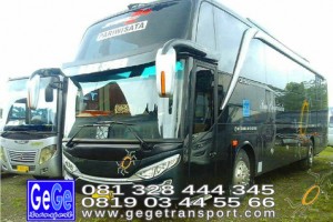 Gege transportasi yogyakarta setra jetbus2 hdd bus hitam terbaru 2016 2017 terbaik dijual jakarta bandung semarang bali lombok surabaya semarang